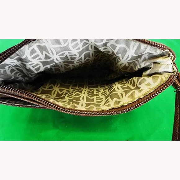 MARC FISHER Brown Leather Wristlet Strap - Picture 3 of 4